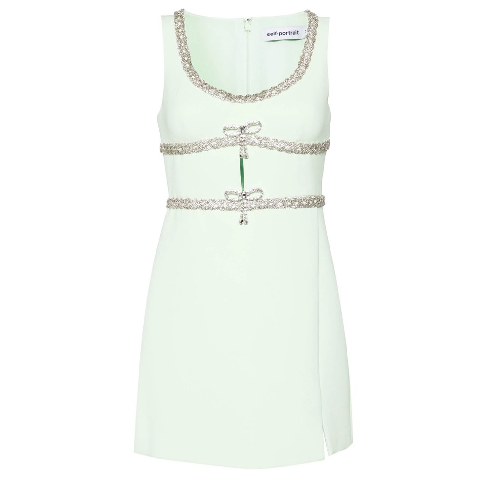 Elegant White Dress with Silver Accents